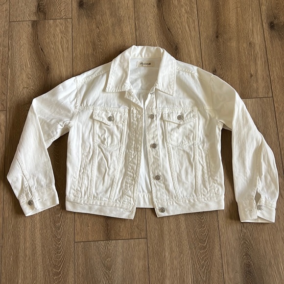 Madewell White Denim Jacket